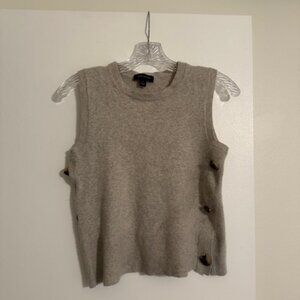 Ann Taylor Sleeveless Knit Tank with Side Buttons